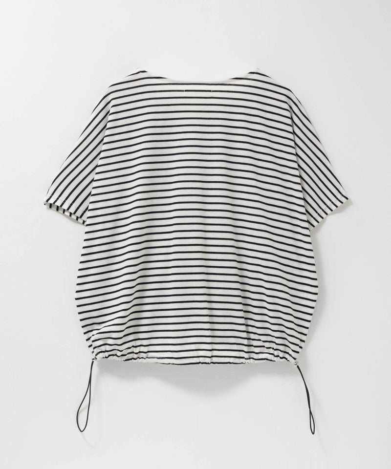 Idnes 裾ドロストボーダーカットソー レディース メール便 対応商品商品画像-22