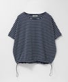 Idnes 裾ドロストボーダーカットソー レディース メール便 対応商品商品サムネイル-25