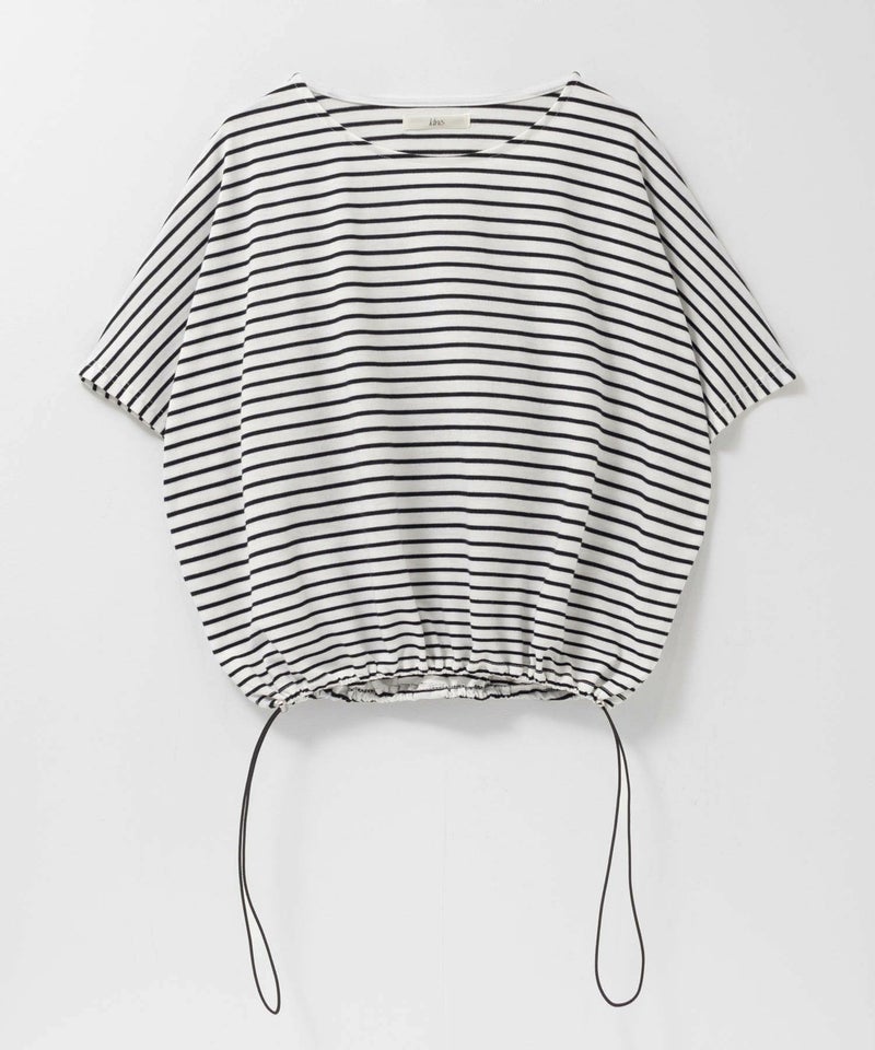 Idnes 裾ドロストボーダーカットソー レディース メール便 対応商品商品画像-30