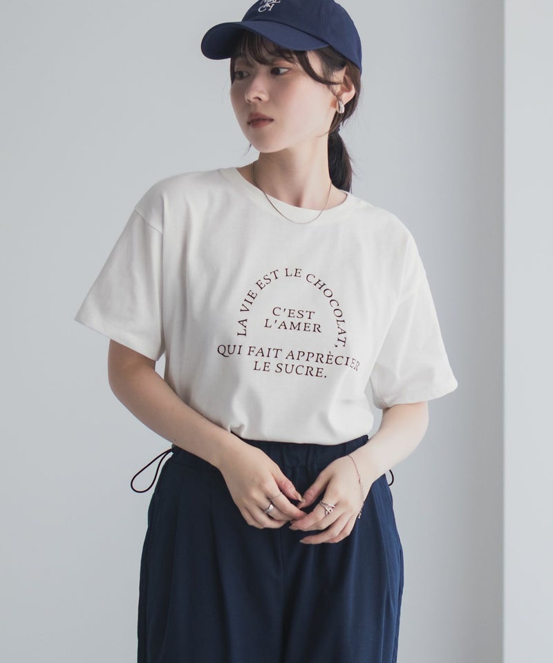 Idnes LavieestロゴTシャツ レディース メール便 対応商品商品画像-4