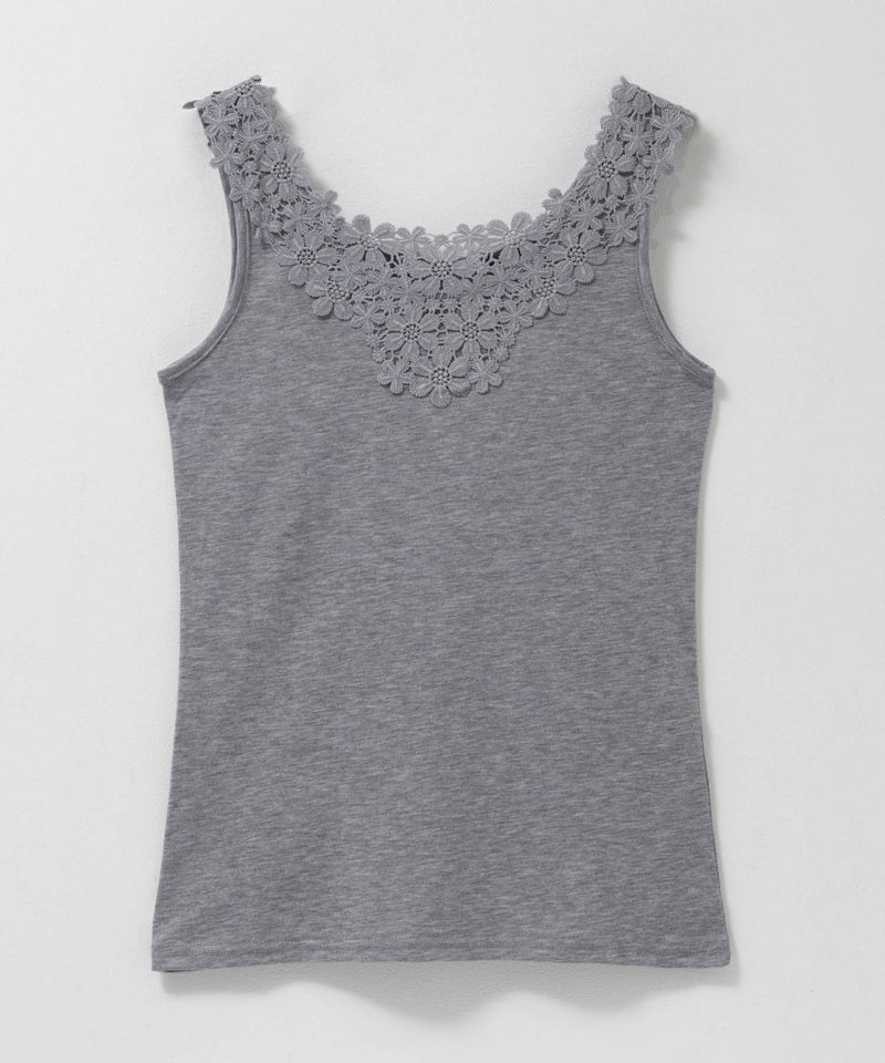 Idnes モチーフレースタンクトップA柄 レディース メール便 対応商品商品画像-20