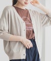 [期間限定knit]Idnes ラメVネックカーディガン レディース商品サムネイル-2