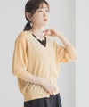 [期間限定knit]Idnes ラメVネックカーディガン レディース商品サムネイル-6