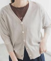 [期間限定knit]Idnes ラメVネックカーディガン レディース商品サムネイル-12