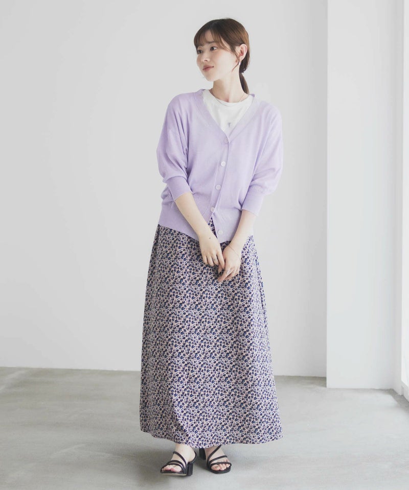 [期間限定knit]Idnes ラメVネックカーディガン レディース商品画像-20