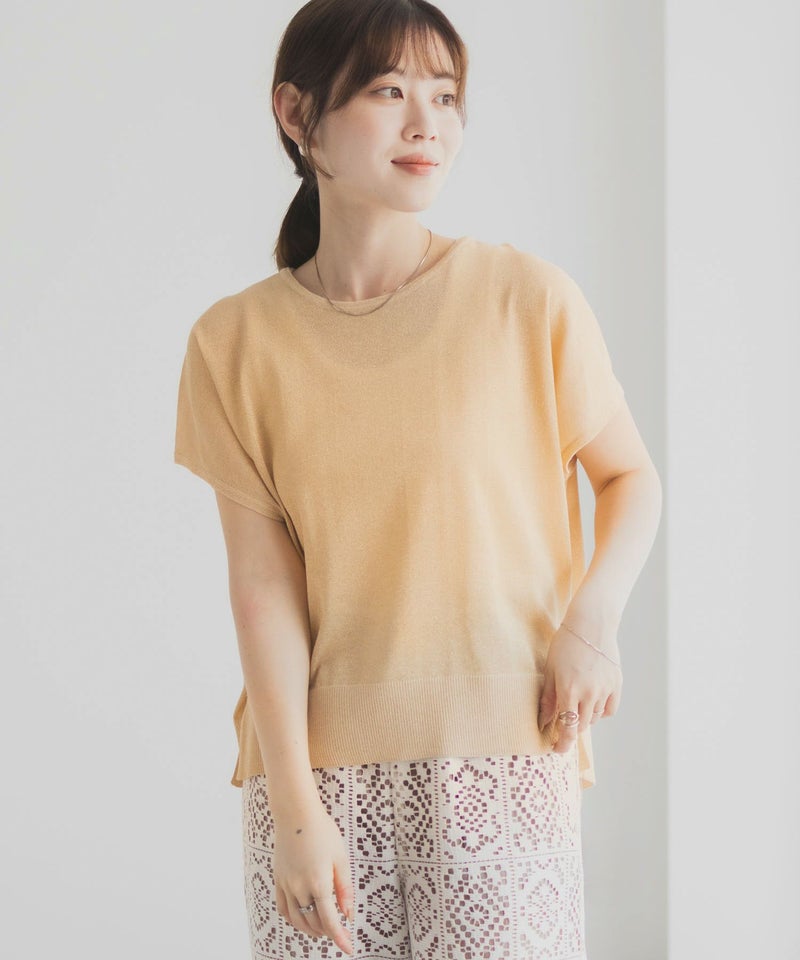 [期間限定knit]Idnes ラメフレンチプルオーバー レディース商品画像-5