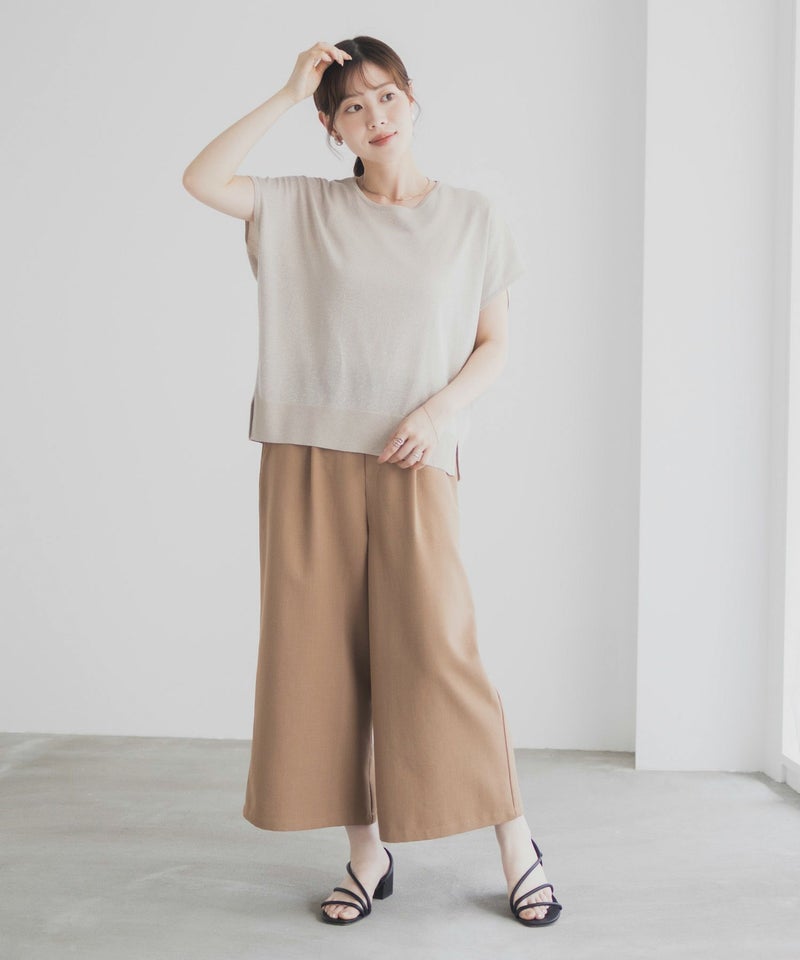 [期間限定knit]Idnes ラメフレンチプルオーバー レディース商品画像-15