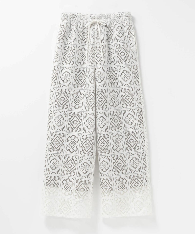 Idnes クロシェライクレースイージーパンツ レディース商品画像-14