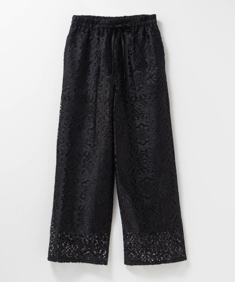 Idnes クロシェライクレースイージーパンツ レディース商品画像-16