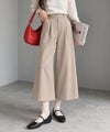 Idnes 釦付きワイドクロップドパンツ レディース商品サムネイル-1