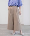 Idnes 釦付きワイドクロップドパンツ レディース商品サムネイル-2