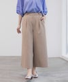 Idnes 釦付きワイドクロップドパンツ レディース商品サムネイル-5