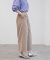 Idnes 釦付きワイドクロップドパンツ レディース商品サムネイル-8