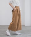 Idnes 釦付きワイドクロップドパンツ レディース商品サムネイル-16