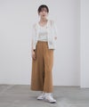 Idnes 釦付きワイドクロップドパンツ レディース商品サムネイル-18