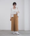 Idnes 釦付きワイドクロップドパンツ レディース商品サムネイル-31
