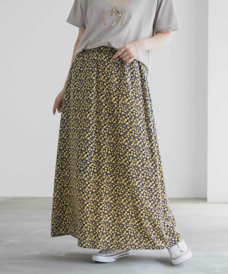 Idnes 小花柄ナロースカート レディース商品画像-2