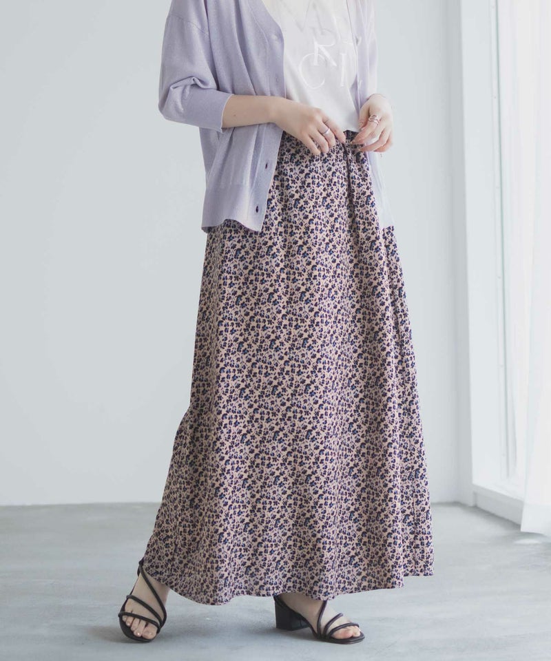 Idnes 小花柄ナロースカート レディース商品画像-3