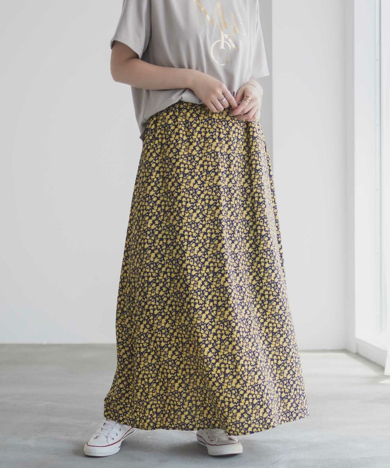 Idnes 小花柄ナロースカート レディース商品画像-4