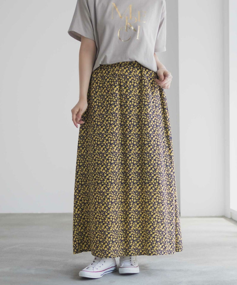 Idnes 小花柄ナロースカート レディース商品画像-5