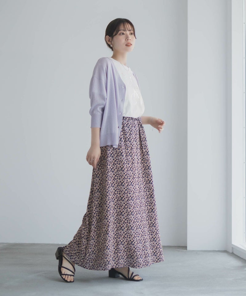 Idnes 小花柄ナロースカート レディース商品画像-25