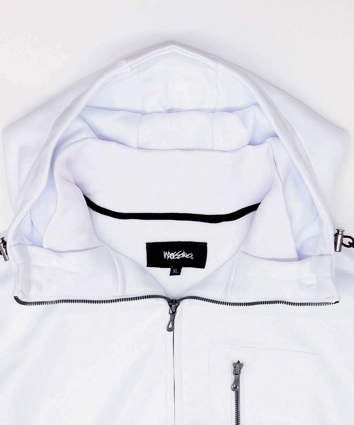 MOSSIMO ポンチ素材 デザインパーカー メンズ