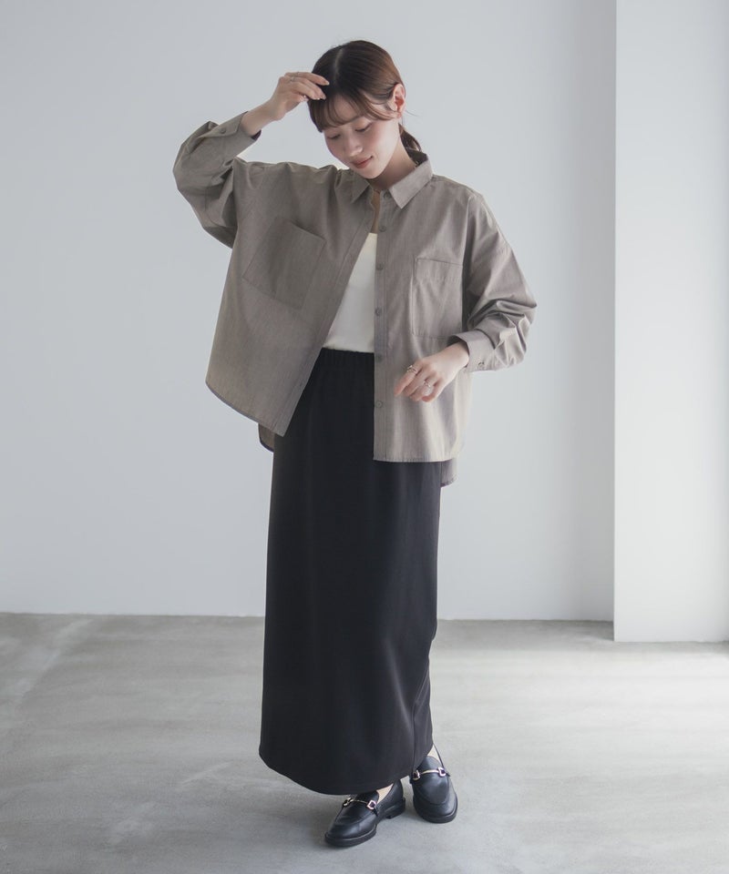 milli de l'air デニムライクシャツ レディース商品画像-15