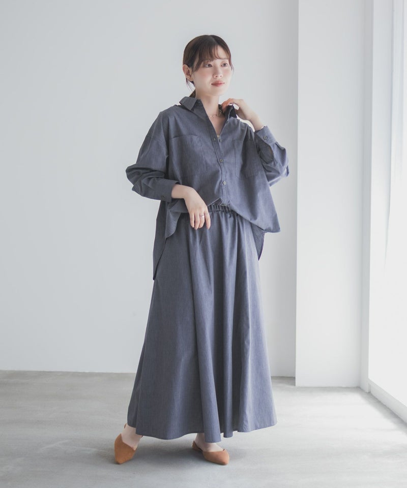 milli de l'air デニムライクシャツ レディース商品画像-30