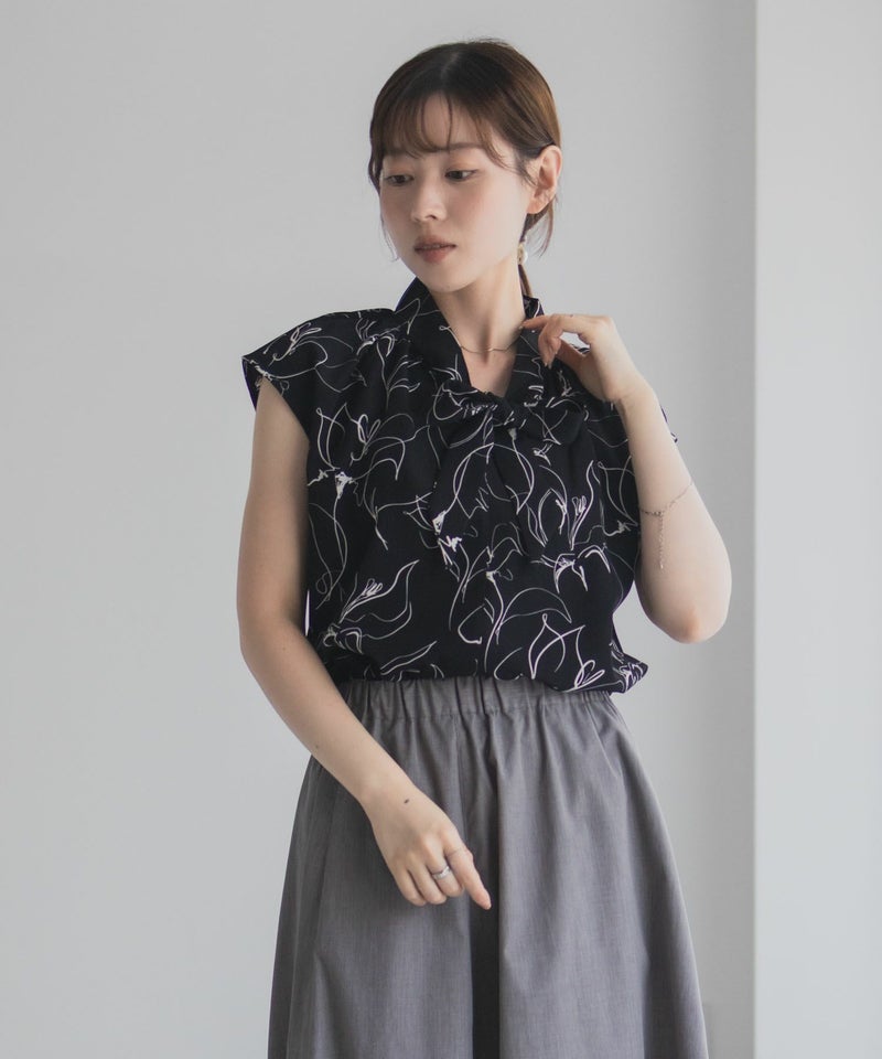 milli de l'air 2WAYフレンチボウタイブラウス レディース商品画像-14