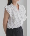 milli de l'air ラッフルフリルキーネックブラウス レディース商品サムネイル-15