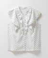 milli de l'air ラッフルフリルキーネックブラウス レディース商品サムネイル-19