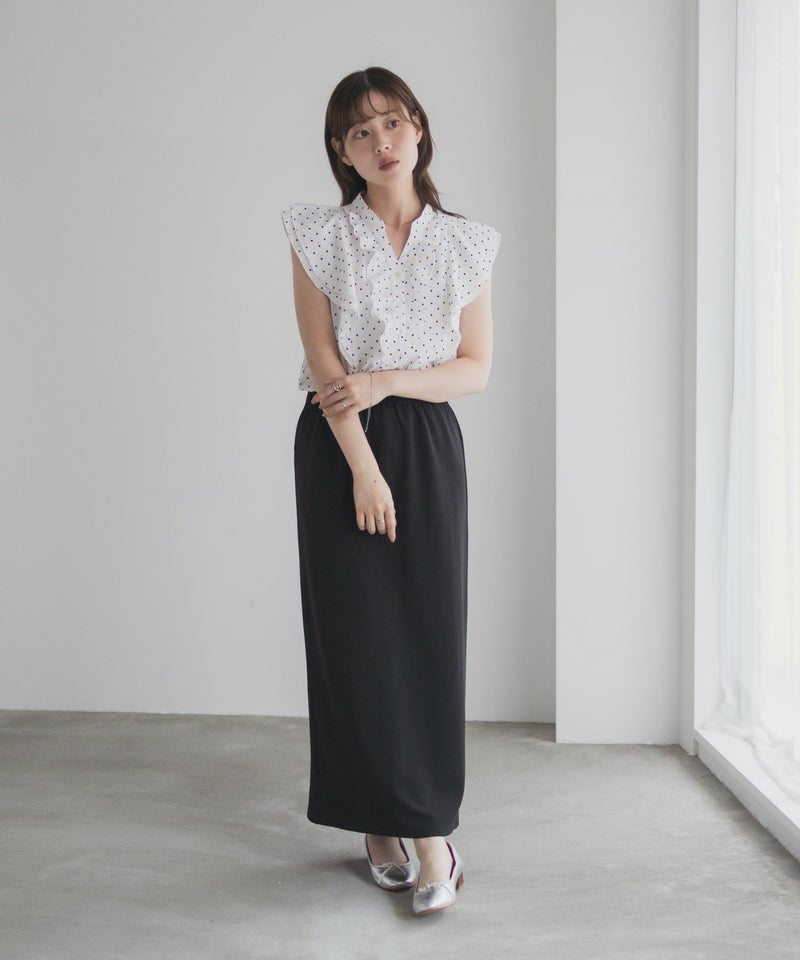 milli de l'air ラッフルフリルキーネックブラウス レディース商品画像-22