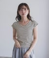 milli de l'air テレコカップ付き半袖トップス レディース商品サムネイル-10