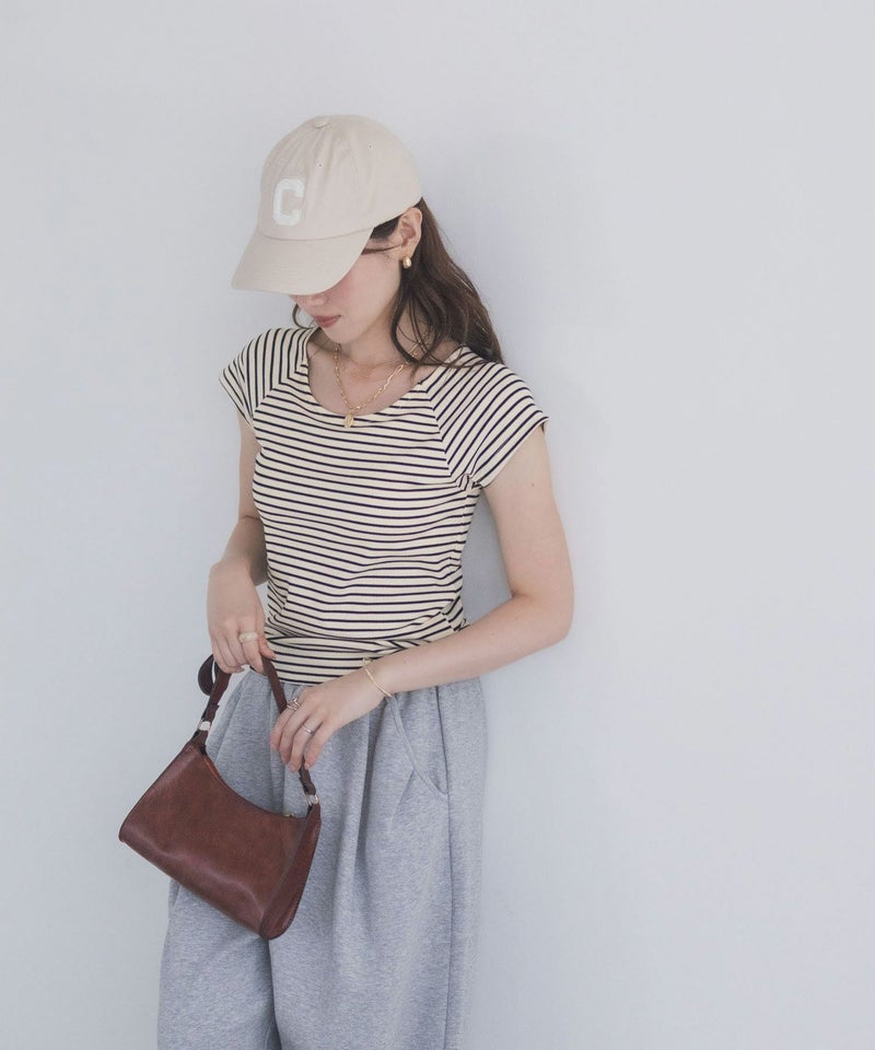 milli de l'air テレコカップ付き半袖トップス レディース商品画像-13