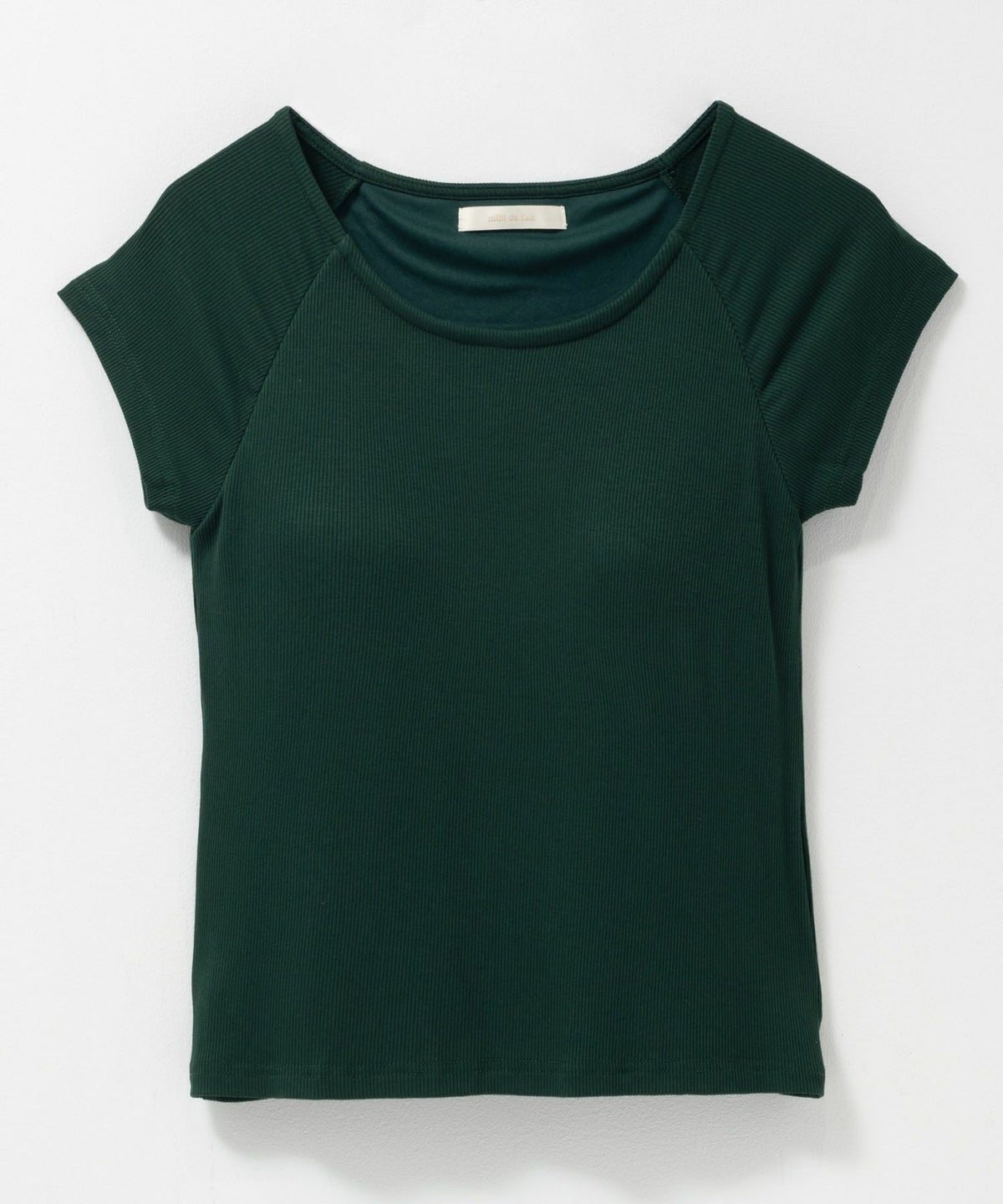 milli de l'air テレコカップ付き半袖トップス レディース