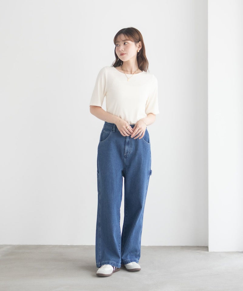 milli de l'air テレコハーフスリーブカットソー レディース メール便 対応商品商品画像-10