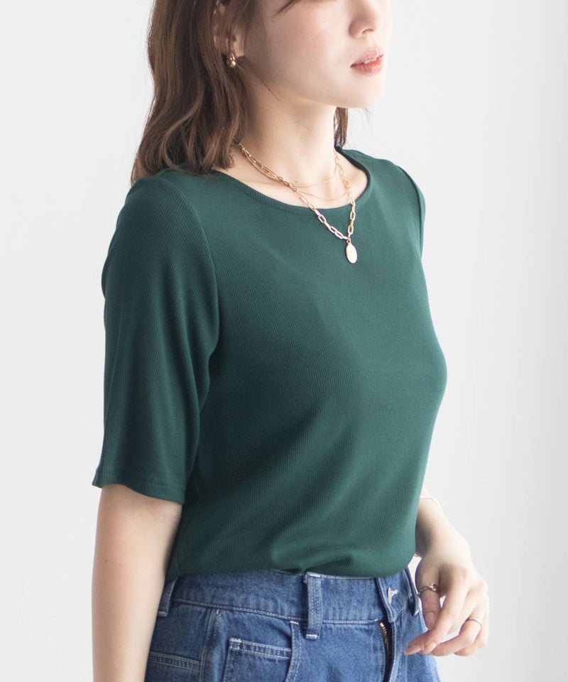 milli de l'air テレコハーフスリーブカットソー レディース メール便 対応商品商品画像-16