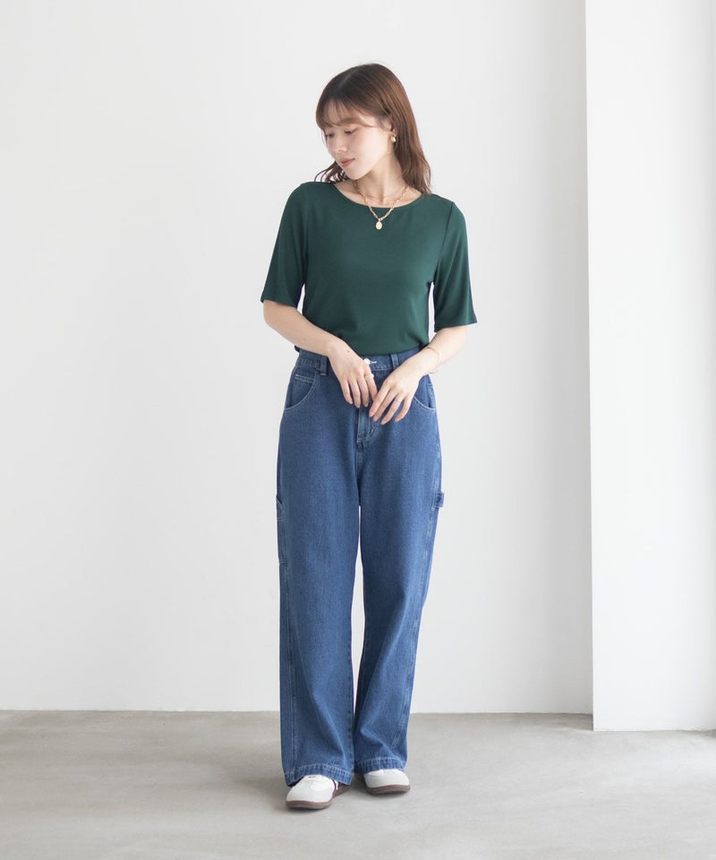 milli de l'air テレコハーフスリーブカットソー レディース メール便 対応商品商品画像-33