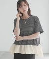 milli de l'air ヘム切替ペプラムトップス レディース メール便 対応商品商品サムネイル-12