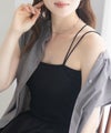 milli de l'air バックストラップカップ付きキャミソール レディース商品サムネイル-1