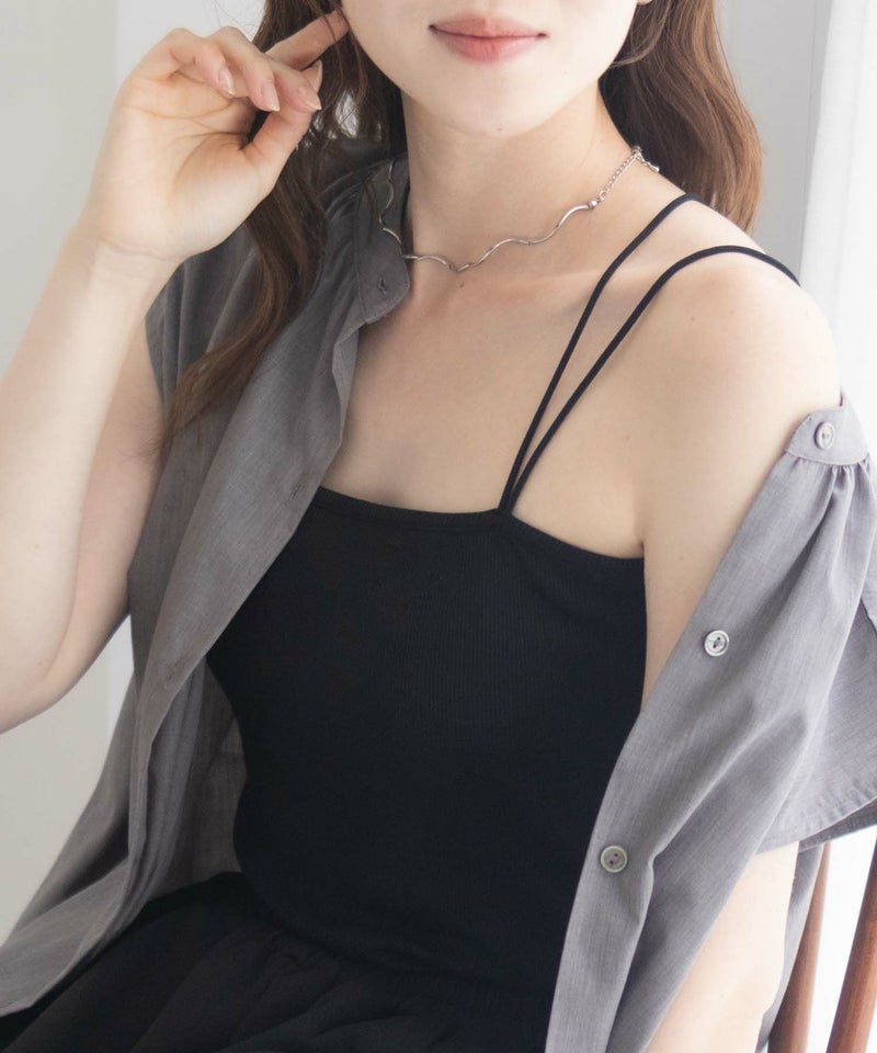 milli de l'air バックストラップカップ付きキャミソール レディース商品画像-1