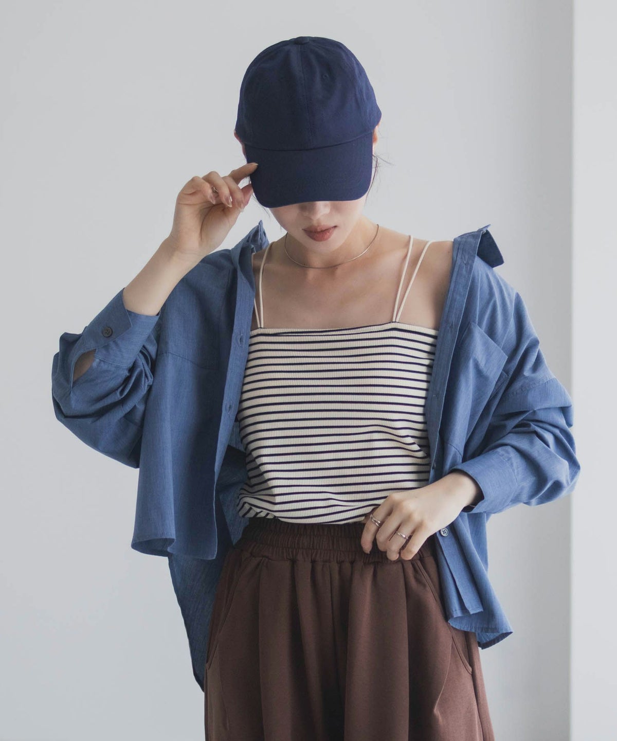 milli de l'air バックストラップカップ付きキャミソール レディース