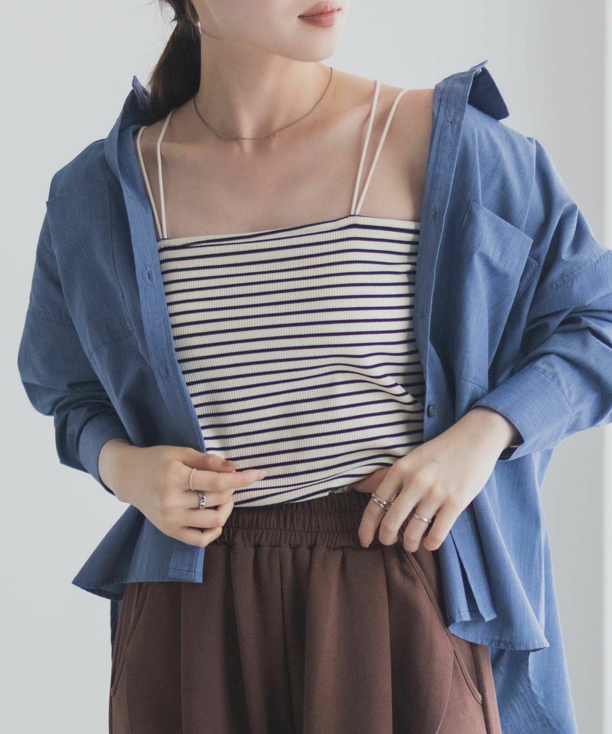 milli de l'air バックストラップカップ付きキャミソール レディース