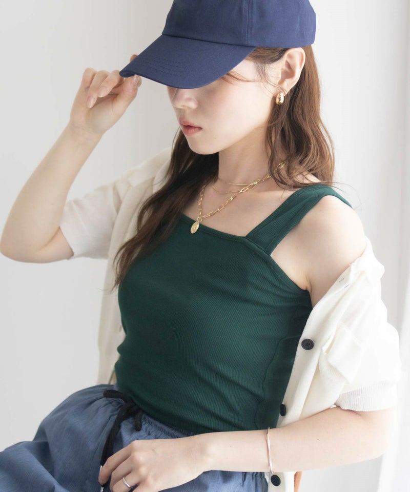 milli de l'air ワイドストラップスクエアタンクトップ レディース メール便 対応商品商品画像-3