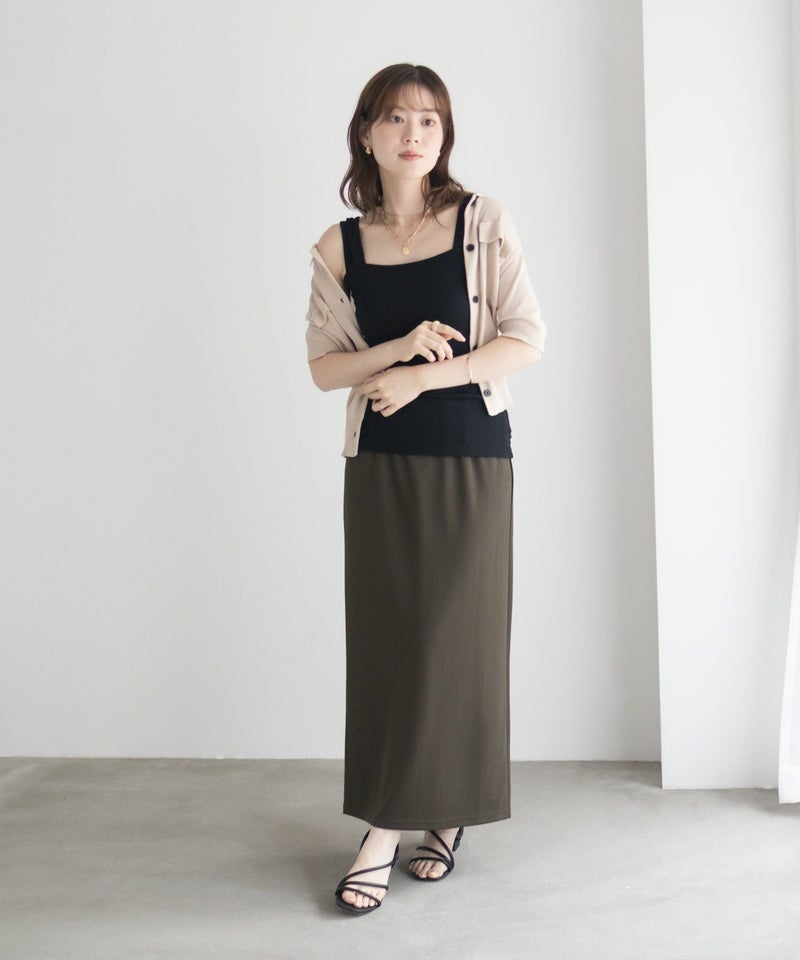 milli de l'air ワイドストラップスクエアタンクトップ レディース メール便 対応商品商品画像-14