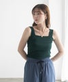 milli de l'air ワイドストラップスクエアタンクトップ レディース メール便 対応商品商品サムネイル-16