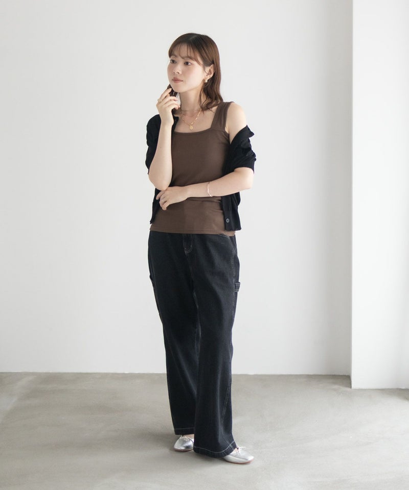 milli de l'air ワイドストラップスクエアタンクトップ レディース メール便 対応商品商品画像-22