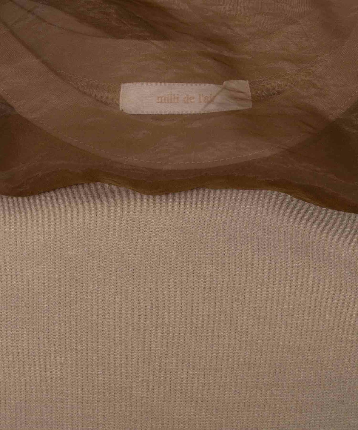 milli de l'air ポンチ素材 シアーレイヤードトップス レディース ネコポス 対応商品