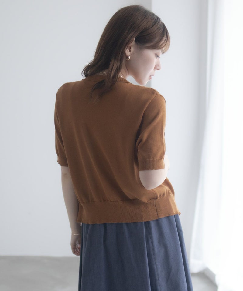 [期間限定knit]milli de l'air ポロカラーダブルポケットニット レディース商品画像-25