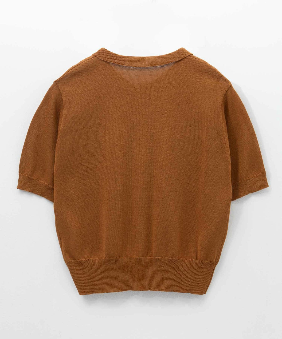 milli de l'air ポロカラーダブルポケットニット レディース